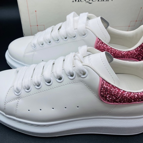 Alexander McQueen Women’s Oversized Leather Sneakers Size 9.5 NWB AUTHENTIC - Picture 5 of 8